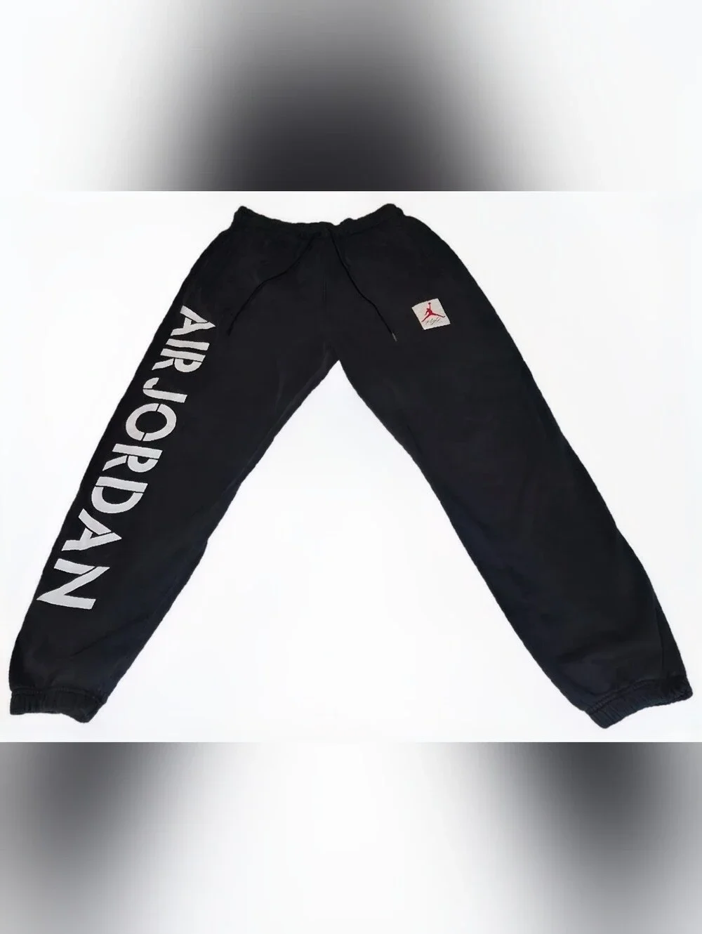 Jordan Black Sweatpants with White AIR JORDAN Side Logo